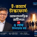 ই-কমার্স টাস্কফোর্স ও উদ্যোক্তাদের ভবিষ্যৎ নিয়ে টেকসিঁড়ির বিশেষ পোস্টার
